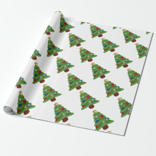 Papel De Presente árvore de natal emoji
