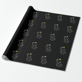 Papel De Presente Árvore de Natal Homem de Neve