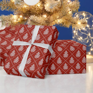 Papel De Presente Árvore de Natal Kned