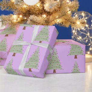 Papel De Presente Árvore de Natal minimalista