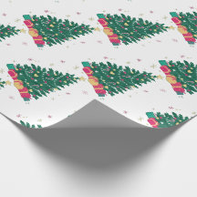 Árvore de Natal Minimalista Padrão Lateral Present