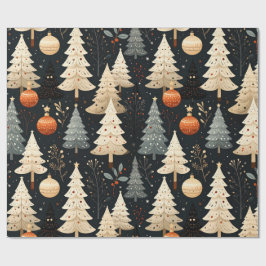 Papel De Presente Árvore de Noir Noël