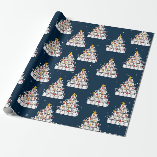 Papel De Presente árvore de papel higiênico 2020, Natal engraçado (Desenrolado)