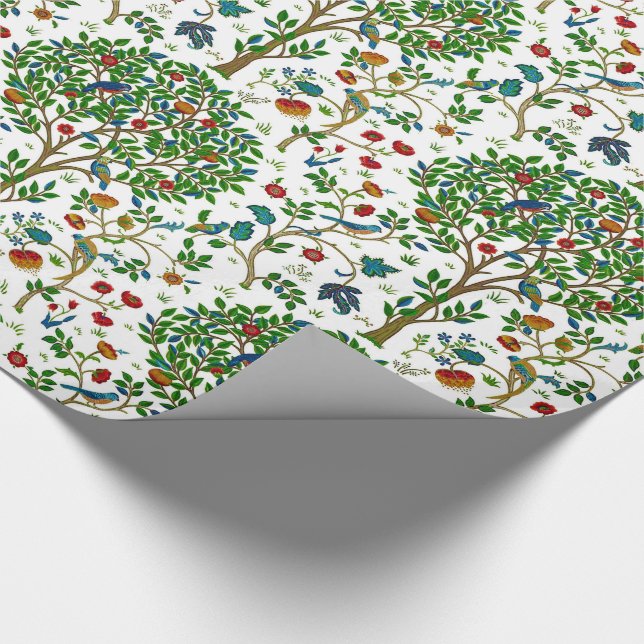 Papel De Presente Árvore de William Morris do teste padrão da vida, (Ponta)