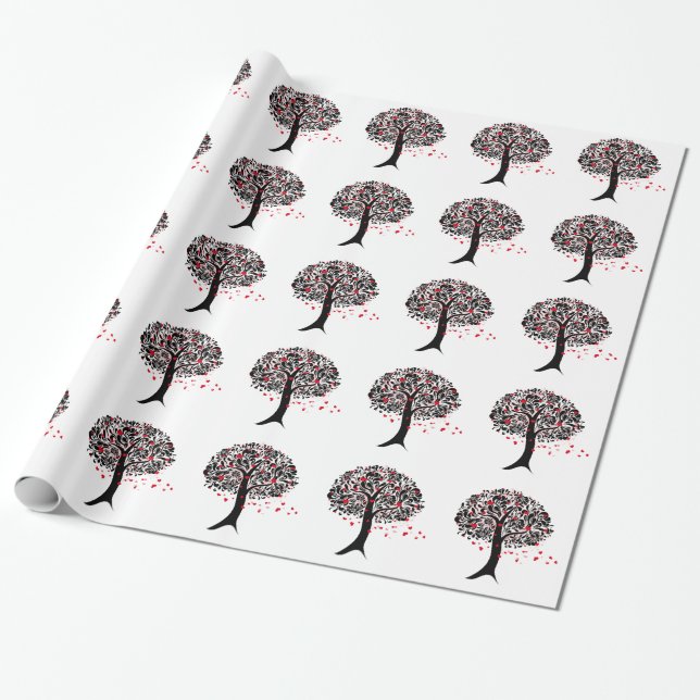 Papel de Presente Árvore do Amor (Desenrolado)