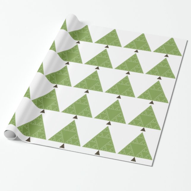 Papel De Presente Árvore do triângulo de Sierpinski (Desenrolado)