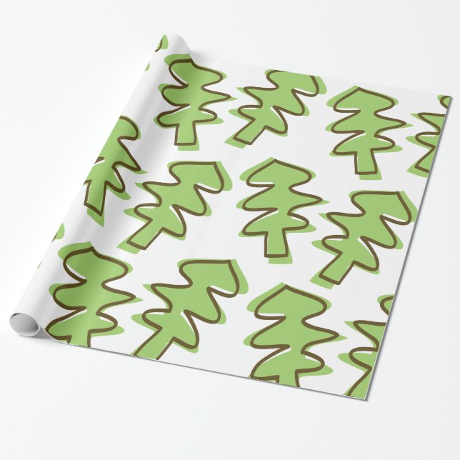 Papel De Presente árvore padronizada (Desenrolado)