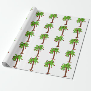 Papel De Presente Árvore Palm decorada