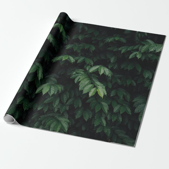 PAPEL DE PRESENTE ÁRVORE VERDE (Desenrolado)