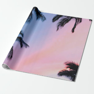 Papel De Presente Árvores de coco de fotografia de baixo ângulo du