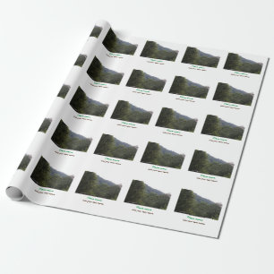Papel De Presente árvores de floresta da selva viagem de montanha ad