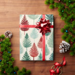 Papel De Presente Árvores de inverno Feriadas Botânicas Toda Ocasião<br><div class="desc">Um azulejo de inverno colorido através deste adorável padrão repetitivo,  fazer fácil de medir e cortar para toda a sua apresentação de presentes. Excelente de Natal,  é maravilhoso para qualquer ocasião durante todo o ano! Obrigados por procurar; apreciamos seu negócio em Paws Charming.</div>