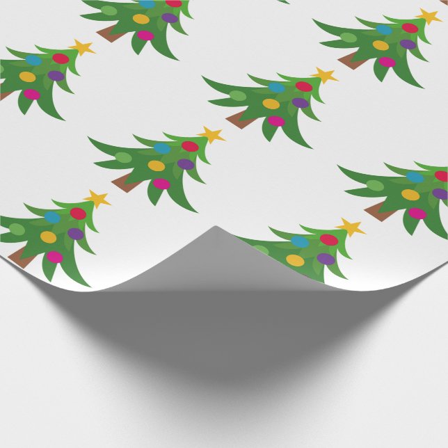 Papel De Presente Árvores de Natal (Ponta)
