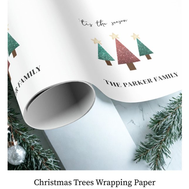 Papel De Presente Árvores de Natal (Criador carregado)