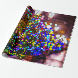 Papel De Presente Árvores de Natal nas Ruas