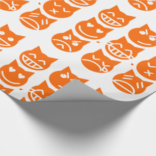 Papel De Presente As 9 Vidas do Gato Emoji