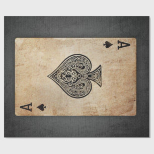 Papel De Presente Ás de espadas travesseiro decorativo