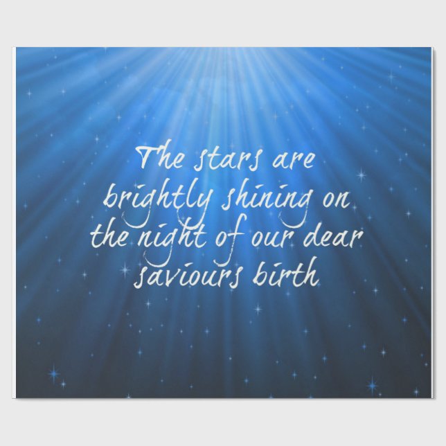 Papel De Presente As Estrelas Brilhando Brilhante No Caro Nascimento (Aberto)