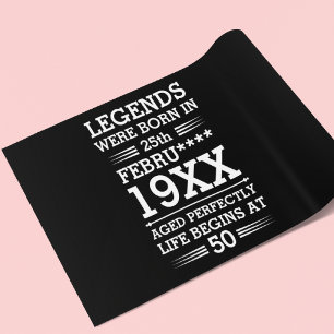 Papel De Presente As Legendas Personalizadas Eram Nasceres na Idade 