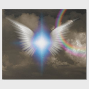 Papel De Presente Asas de anjos brancos