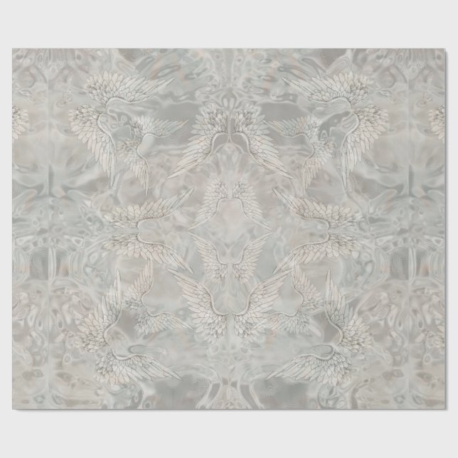 Papel De Presente Asas do anjo (Aberto)