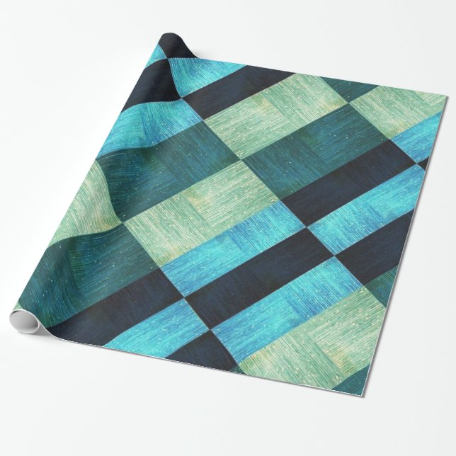 Papel De Presente Aspecto texturizado do papel de embalagem de madei (Desenrolado)