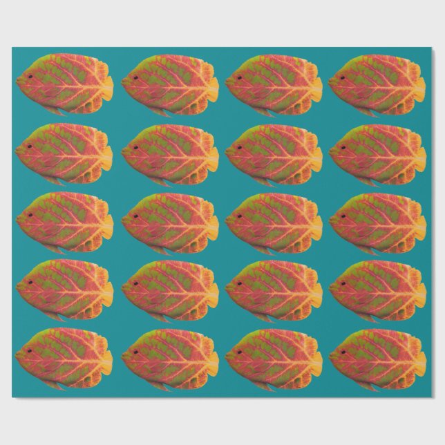 Papel De Presente Aspen Peixe Tropical 1 (Aberto)