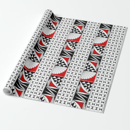 Papel De Presente Assalto do Sudoeste em Molho Vermelho para Present