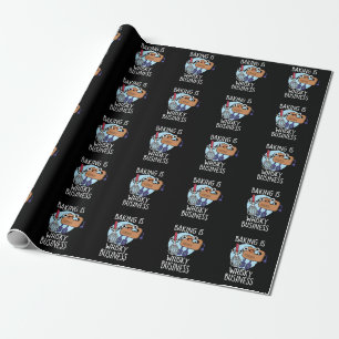 Papel De Presente Assar é Negócio de Colher de Ar Bater Pun Baker Fu