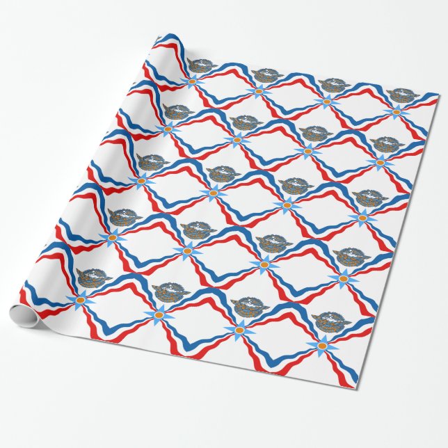 Papel De Presente Assyrian-Bandeira (Desenrolado)
