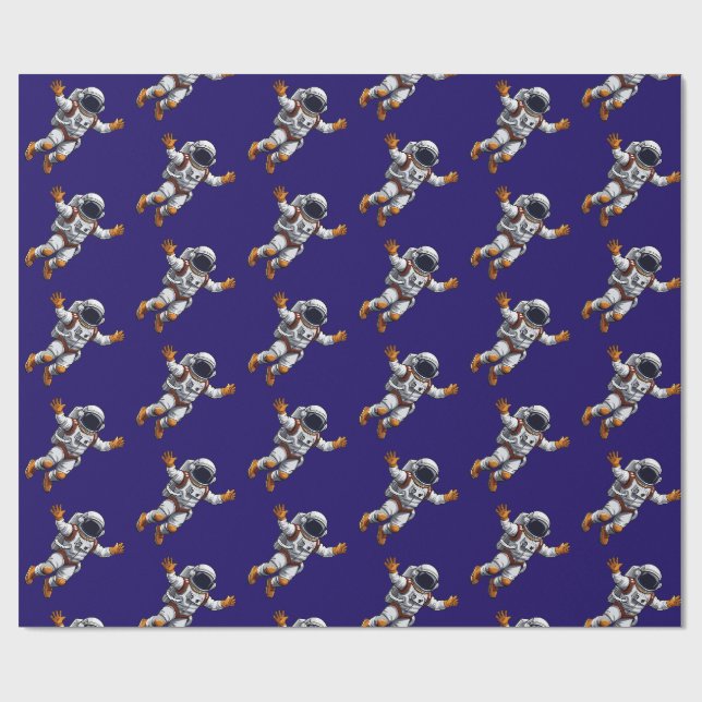 Papel De Presente Astronauta no espaço (Aberto)