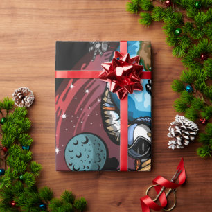 Papel De Presente Atlas Space Man