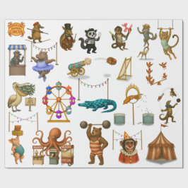 Papel De Presente Atos do Circo Dingaling Bros