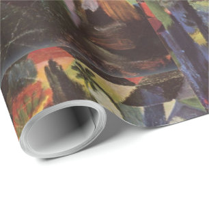 Papel De Presente August Macke Landscape com Vacas e Camelo