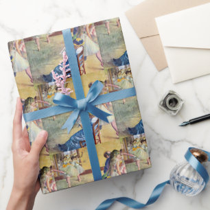 Papel De Presente Aula de Balé, o Salão de Dança por Edgar Degas