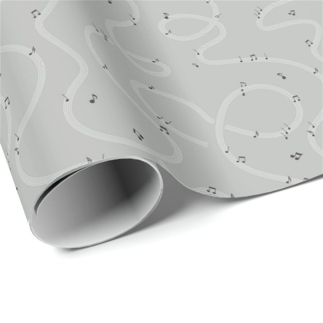 Papel De Presente Aumente o Volume amante da música  (Ponta do rolo)