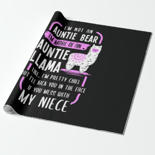 Papel De Presente Auntie Llama