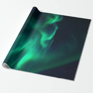 Papel De Presente Aurora boreal bonita