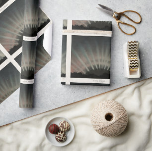 Papel De Presente Aurora Borealis Impressão, Trouvelot, 1881, Restau