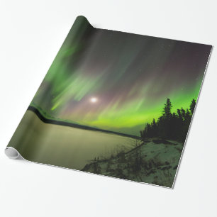 Papel De Presente Aurora Majestosa