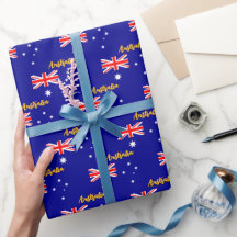 Austrália Wraptor Paper, Aussie, Australian Flag