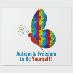 Papel De Presente Autismo Media: Matte Wrapping Paper