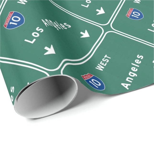 Papel De Presente Autoestrada da estrada nacional de Los Angeles (Ponta do rolo)