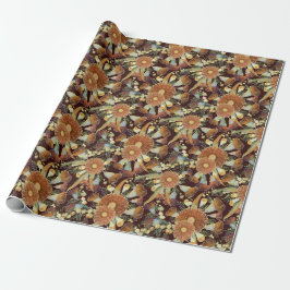 Papel De Presente Autumn Eucalyptus E Wattle Standard
