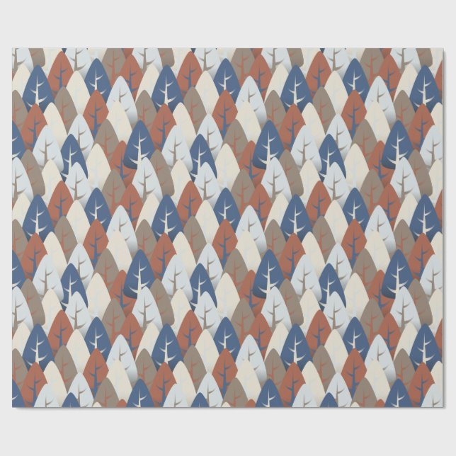 Papel De Presente Autumn Forest Medley (Aberto)