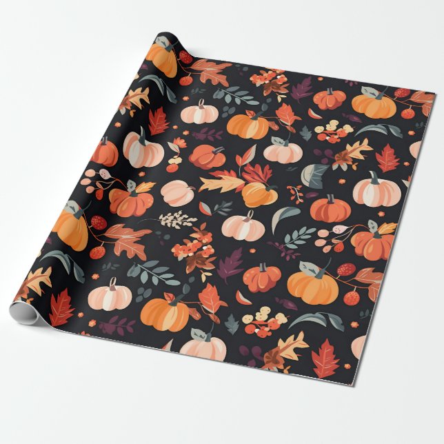 Papel De Presente Autumn Harvest Harmony (Desenrolado)