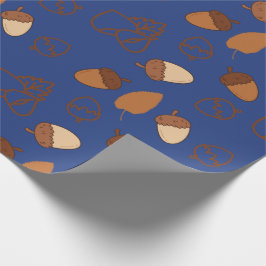 Papel De Presente Autumn Midnight Blue Wraptor-less