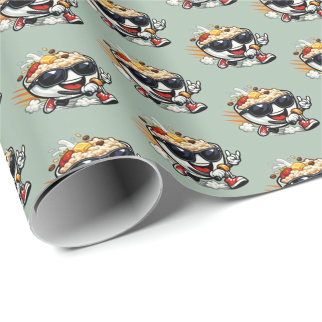 Papel De Presente Aveia de Corrida (Ponta do rolo)