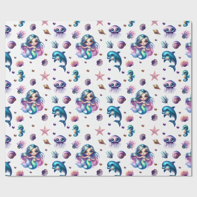 Papel De Presente Aventura da Sereia! (Aberto)