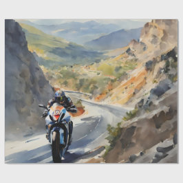 Papel De Presente Aventura de Alta Velocidade em Paisagem Montanha V